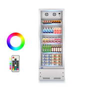 Merchandiser Refrigerator Cooler Glass Door Commercial Display Beverage 11 Cu Ft