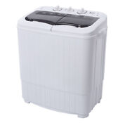 14lbs Compact Mini Twin Tub Washing Machine Portable Laundry Washer And Dryer