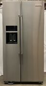 Kitchenaid Krsc703hps 36 Stainless Steel Counterdepth Side By Side Refrigerator