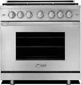 Dacor Professional Hgpr36sng 36 Inch Pro Gas Range With 6 Sealed Burners St St