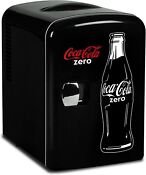 Coca Cola Zero Cz04 4 Liter 4 2 Quarts 6 Can Portable Cooler Mini Fridge Beve 
