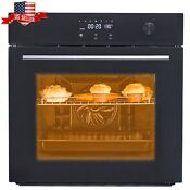 24 Built In Single Wall Oven 2 5cu Ft Convection Oven 3000w W 8 Cooking Modes