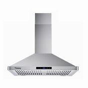 30in Wall Mount Kitchen Range Hood Vent 700cfm Stainless Steel Touch Control New