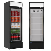 Commercial Refrigerator Single Door Display Beverage Cooler Merchandiser 8 Cu Ft