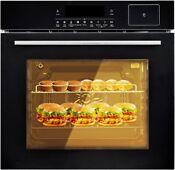 24 Electric Single Wall Oven 2 5cf Convection Oven W 8 Baking Modes 3000w 240v
