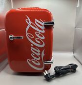 Coca Cola 6 Can Mini Fridge Portable 4l Mini Cooler Travel Compact Refrigerator