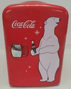 Coca Cola Coke Mini Fridge Koolatron Kwc 4 Hot Cold Counter Can Polar Bear