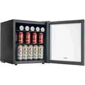 62 Can Beverage Cooler And Refrigerator Small Mini Fridge With Glass Door