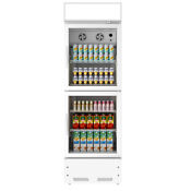 Merchandiser Cooler Refrigerator 2 Glass Doors Commercial Display Beverage New