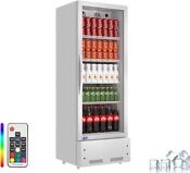 New Commercial Beverage Display Refrigerator Upright Merchandiser Cooler 8 Cu Ft