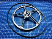 Ge Washer Drive Pulley With Drive Belt P Wh07x10016 Wh08x10024