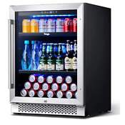 Yeego 24 Freestanding Beverage Refrigerator Cooler Frost Free Fridge 140 Cans