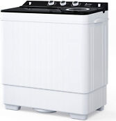 26 Lbs Portable Twin Tubs Washer Dryer With Washing Machine And Spin Dryer