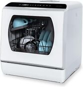 Hermitlux Countertop Dishwasher 5 Washing Programs Portable Dishwasher