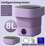 8l Portable Washing Machine Mini Washer Foldable Washer And Spin Dryer Small Usa