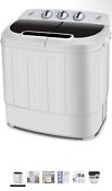 Compact Mini Twin Tub Washing Machine 13lbs Capacity Portable Washer Wash Spin