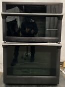 Samsung Nq70m6650dg 30 Microwave Combination Wall Oven W Steam Black Stainless