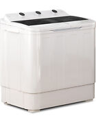 26lbs Compact Twin Tub Wash Spin Combo Portable Washing Machine For Apartment