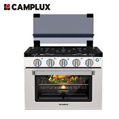 Camplux 2 In 1 17 Rv Gas Cooktop 36l Gas Range Oven Led Lighting Knob Stove Top