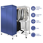 Uten Electric Clothes Dryer Hot Air Heater Dryer Machine Portable Wardrobe Us